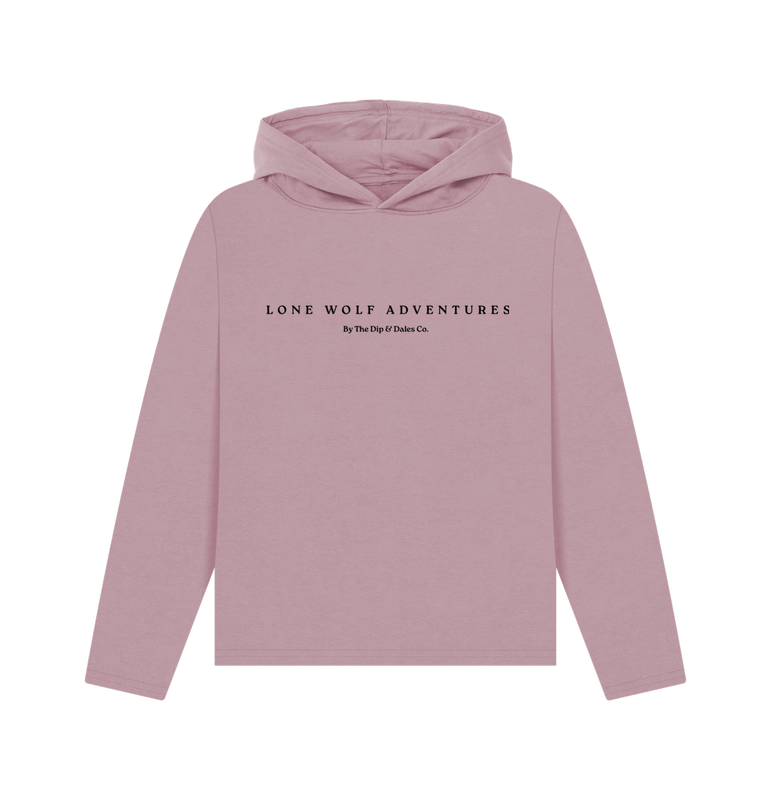 Mauve Lone Wolf Retreat Hoodie