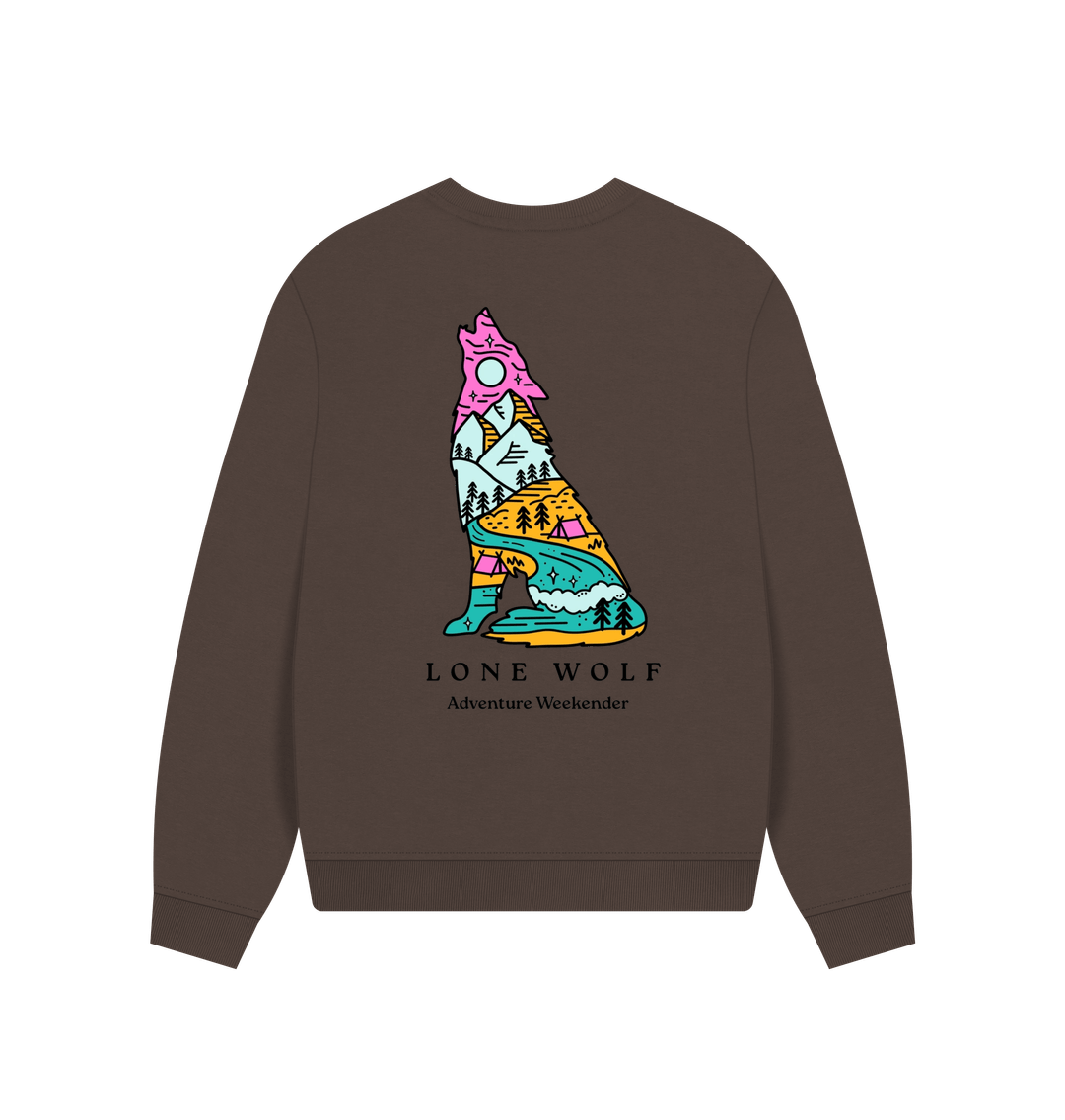 Lone Wolf Retreat Oversized Jumper