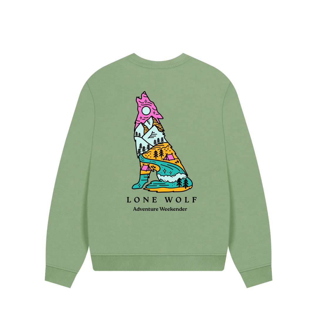 Lone Wolf Retreat Oversized Jumper