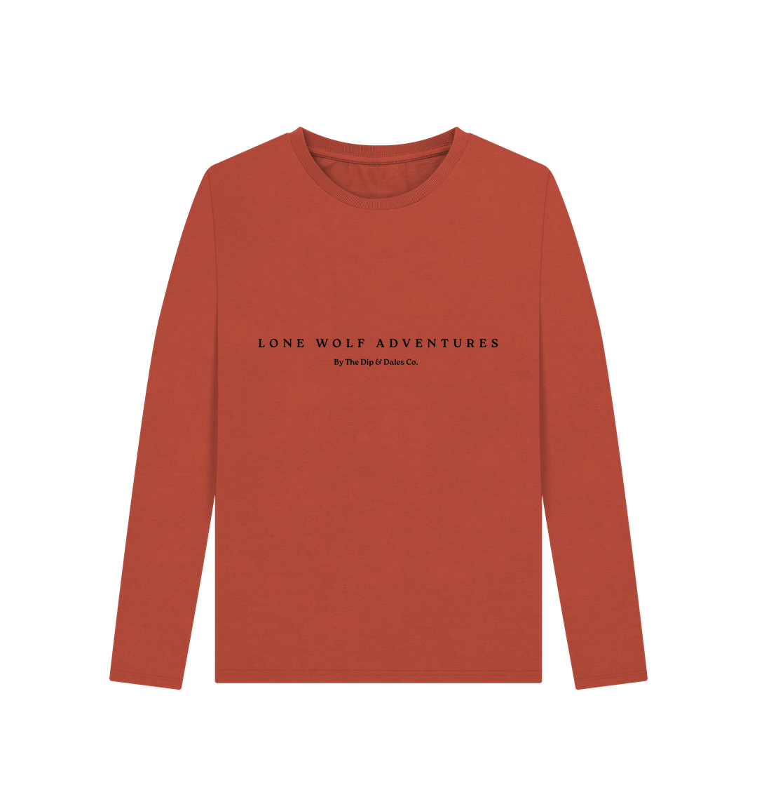 Rust Lone Wolf Long Sleeve Tee