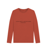 Rust Lone Wolf Long Sleeve Tee