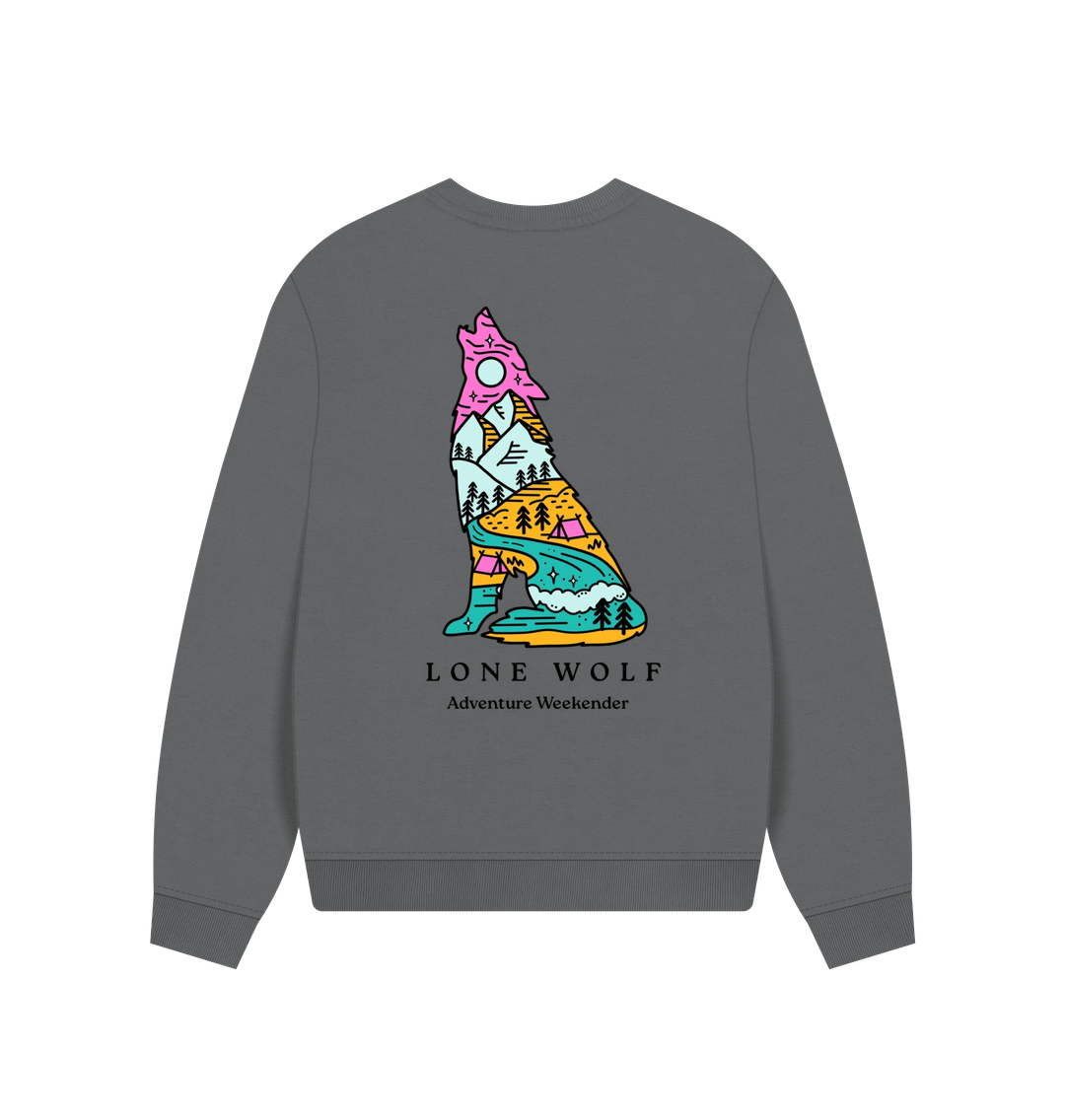 Lone Wolf Retreat Oversized Jumper