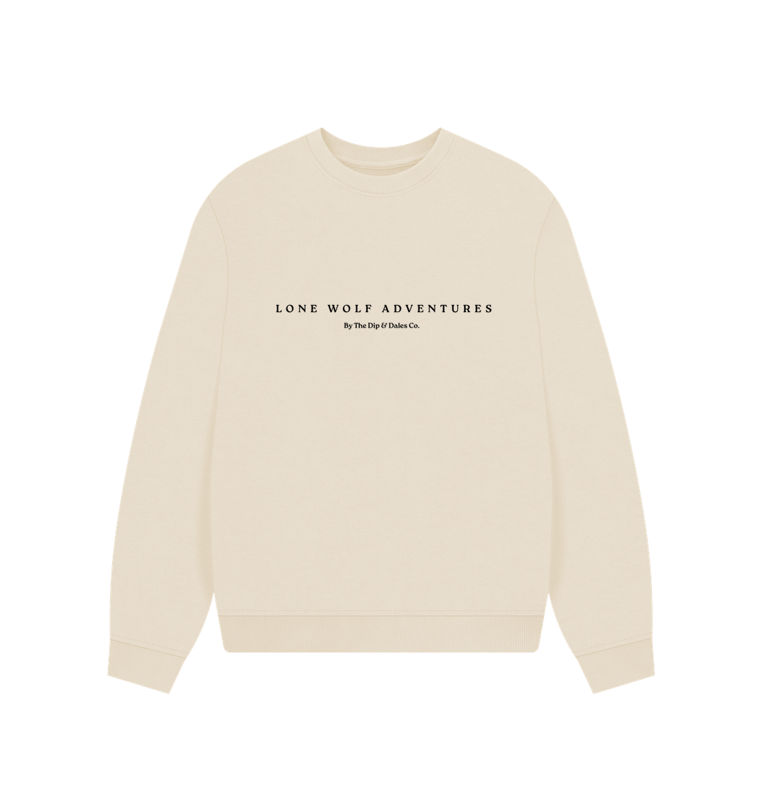 Oat Lone Wolf Retreat Oversized Jumper