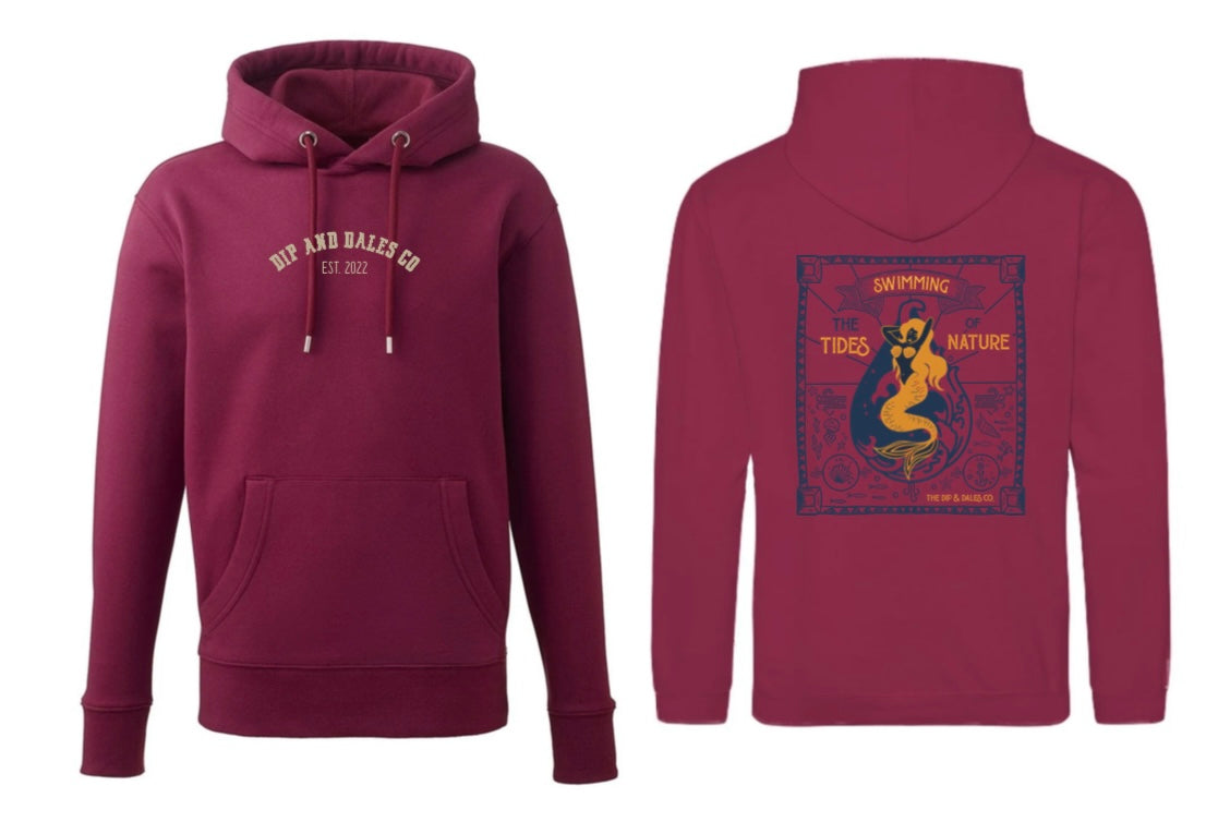 The Tides of Nature Hoodie - Burgundy