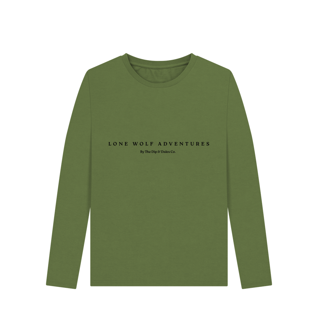 Khaki Lone Wolf Long Sleeve Tee