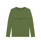 Khaki Lone Wolf Long Sleeve Tee