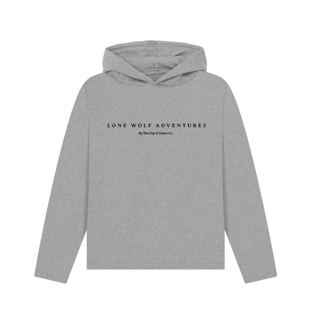 Athletic Grey Lone Wolf Retreat Hoodie