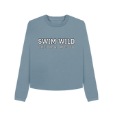 Stone Blue Swim Wild Boxy Jumper